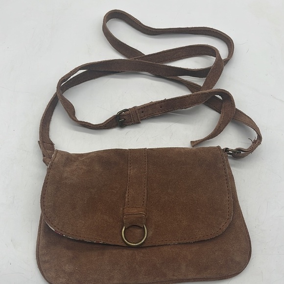 Sopresa Carmel Color Suede Crossbody Small Bag  BRN4235D - Picture 2 of 11